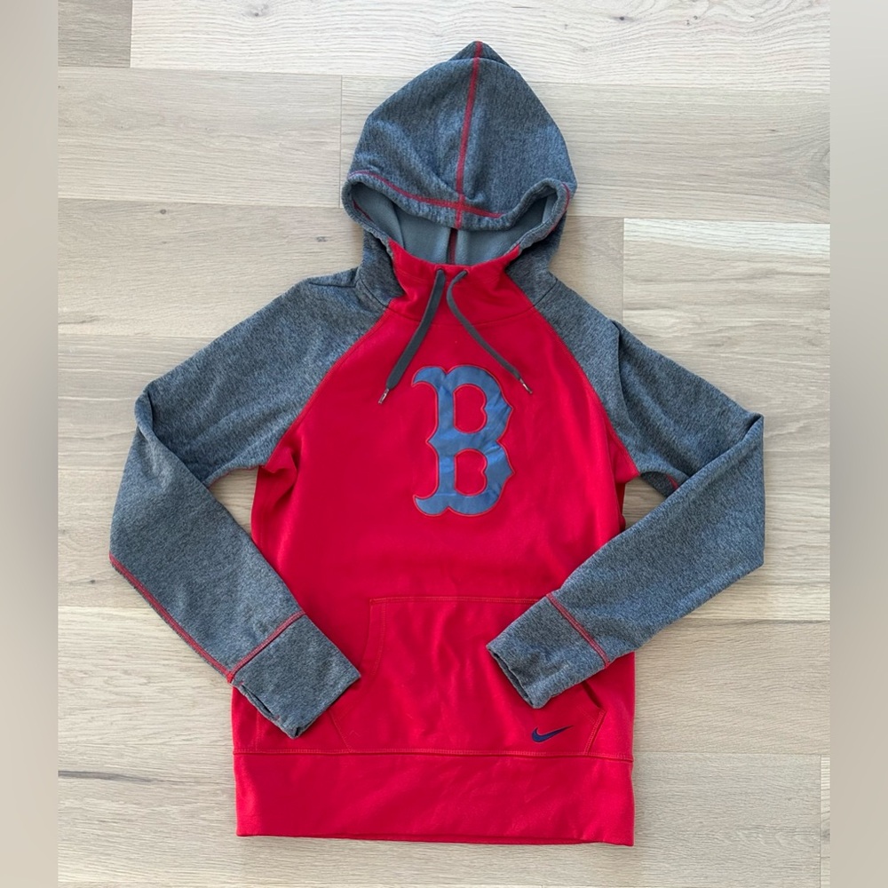 Women’s Nike Boston Red Sox MLB Baseball Therma Fit Hooded Sweatshirt